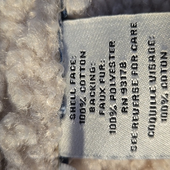 Jason Wu Edit Medium Blue Wash  Sherpa Denim Vest Size Small - Picture 9 of 16